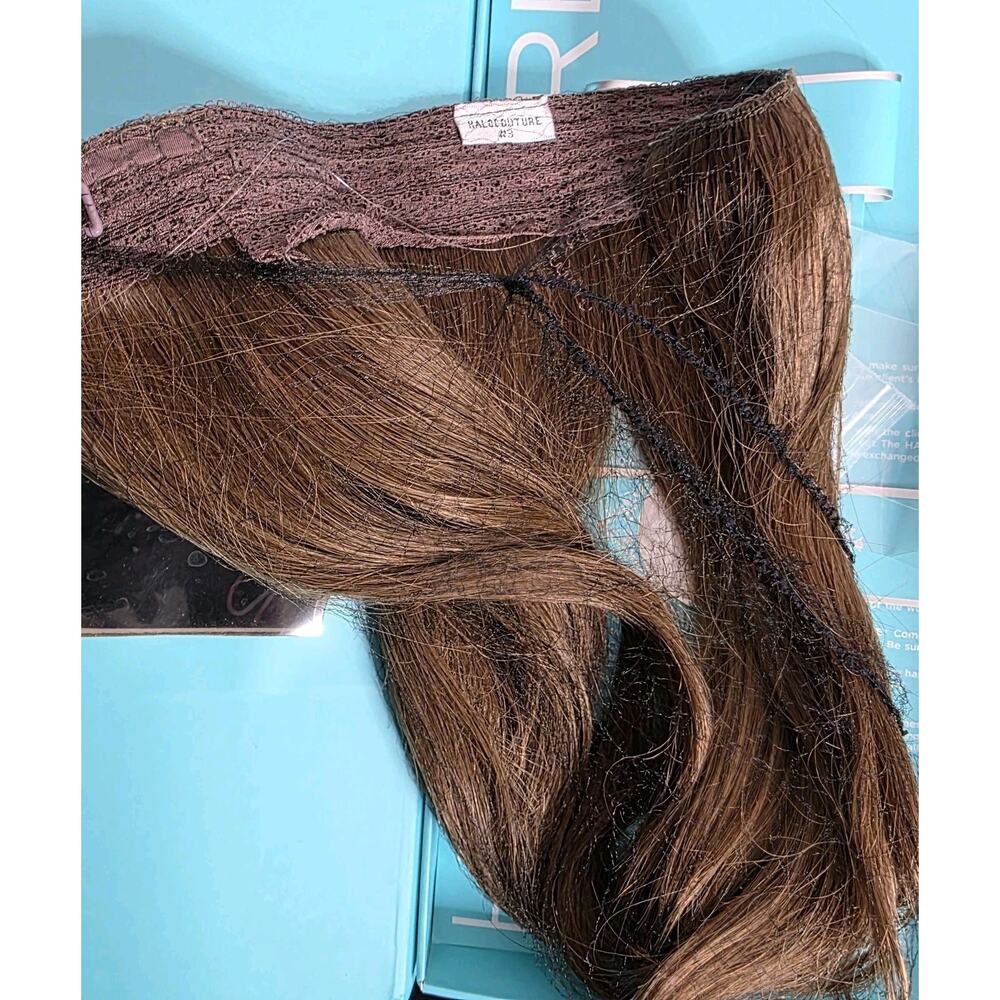 Halo Couture Original Halo 12" Remy Human Hair Extension Color 3 Brown - Picture 7 of 8
